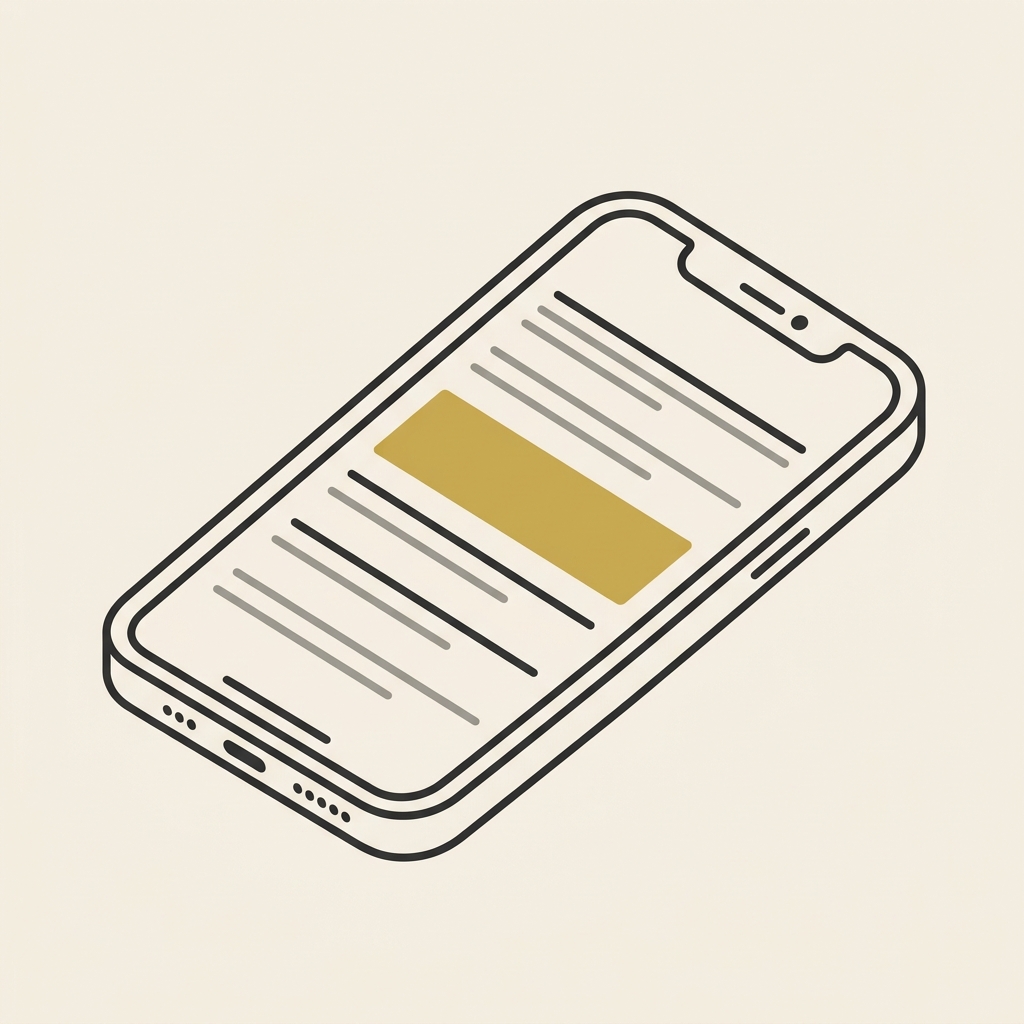 Illustration of a phone showing local content ideas for Tampa and Miami small businesses